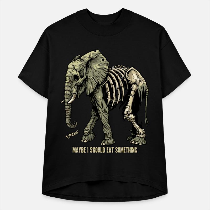 Wandering Hungry Skeleton Elephant