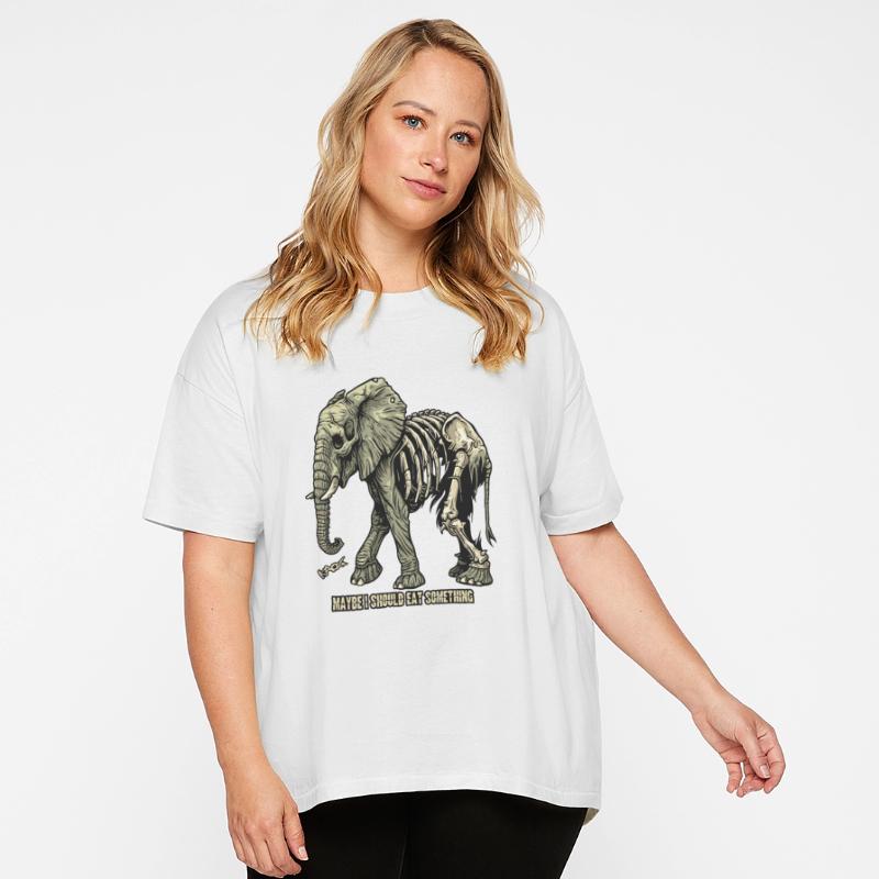 Wandering Hungry Skeleton Elephant