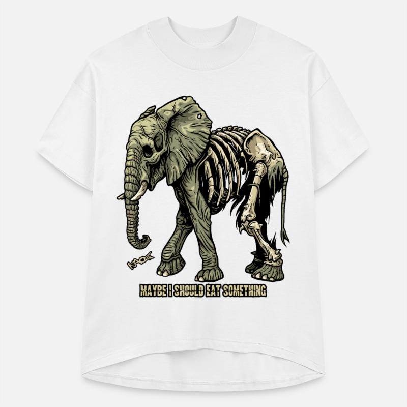 Wandering Hungry Skeleton Elephant