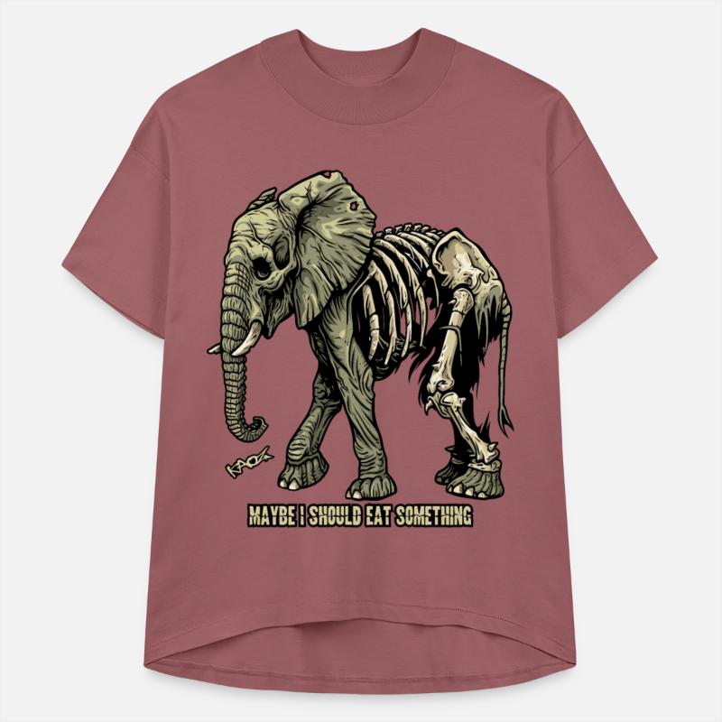 Wandering Hungry Skeleton Elephant