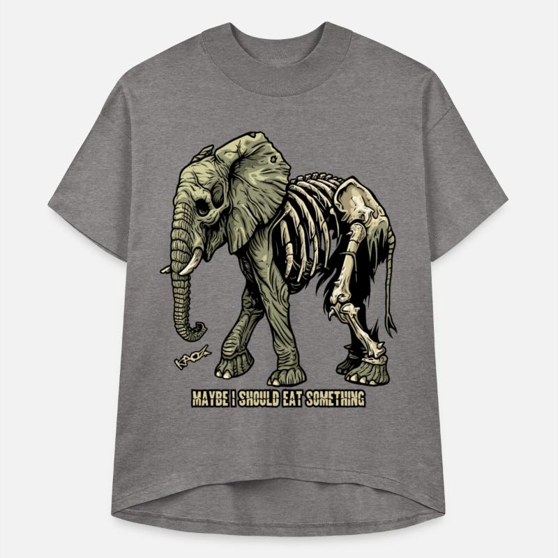 Wandering Hungry Skeleton Elephant