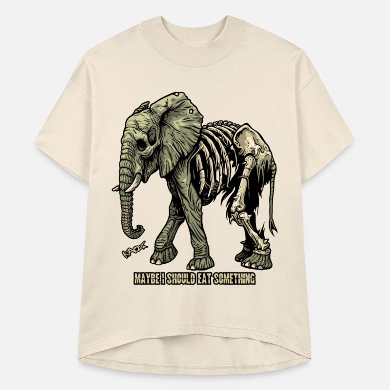 Wandering Hungry Skeleton Elephant