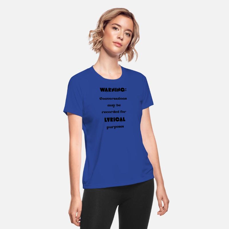 Warning Conversations May Be Recorded Lyric Shirt