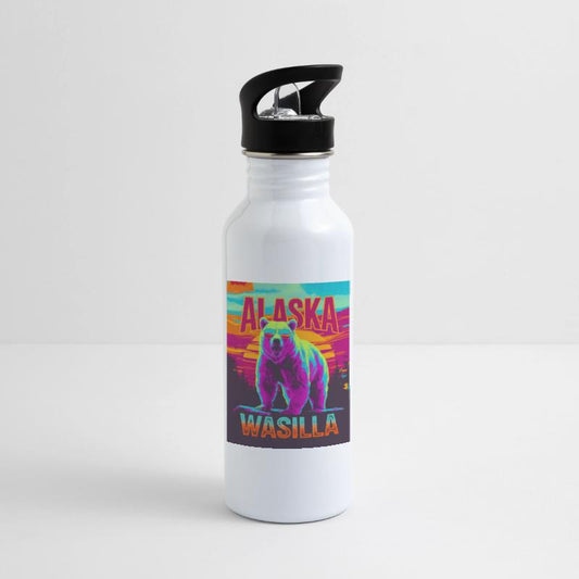 Wasilla Alaska Poster – Pop art Bear Sunset