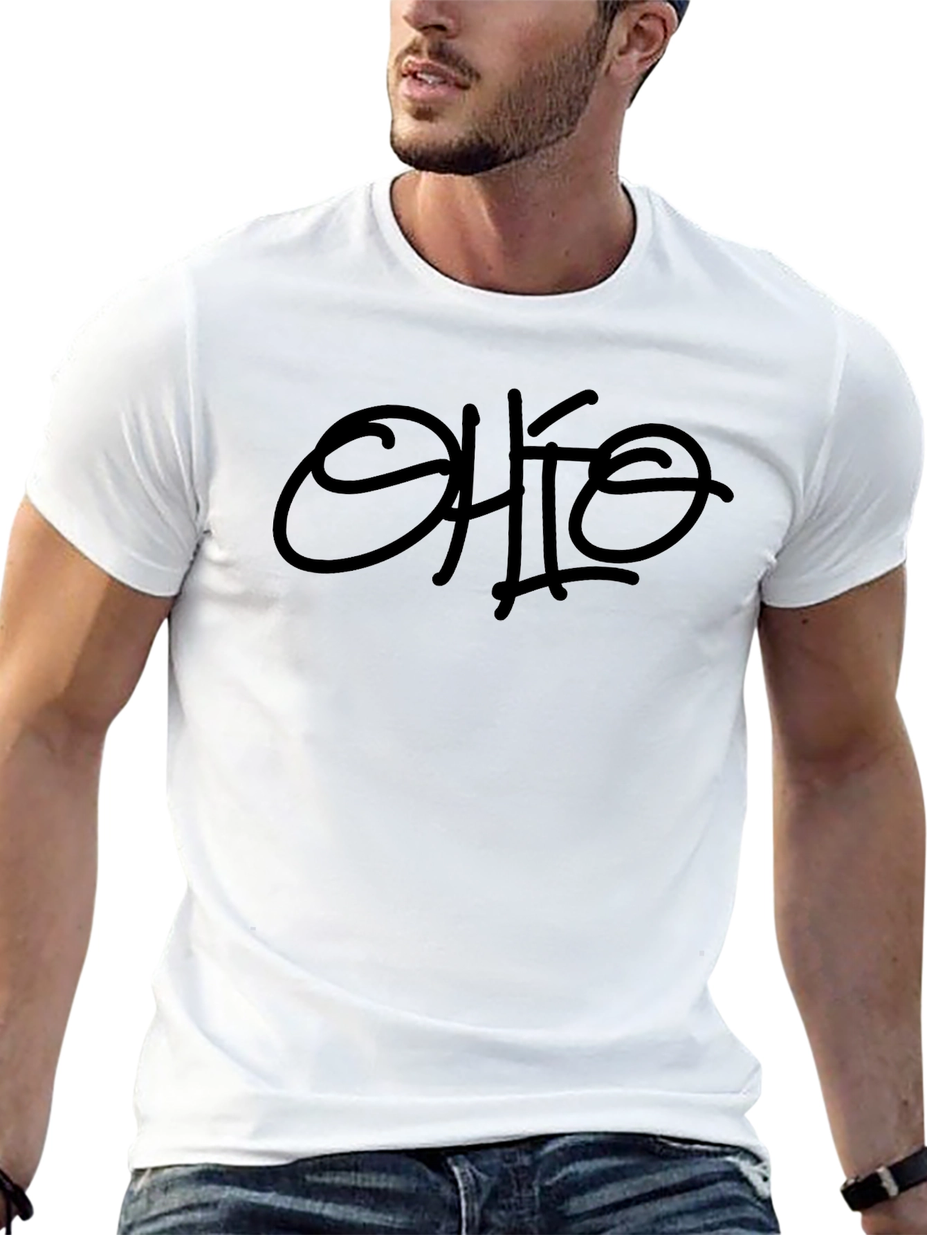 Ohio Graphic Print Crewneck T-Shirt