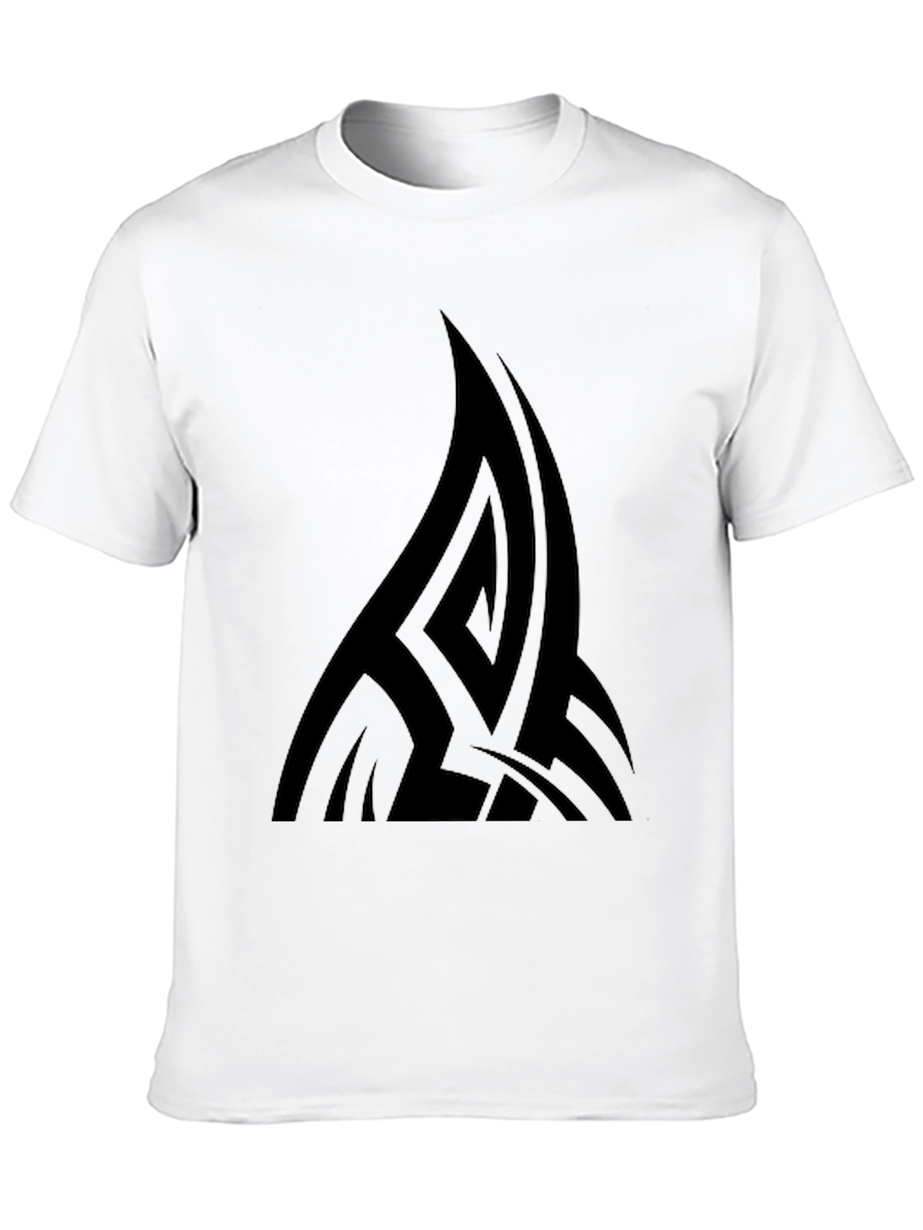 Black Tribal Graphic Tee - Modern Casual Style