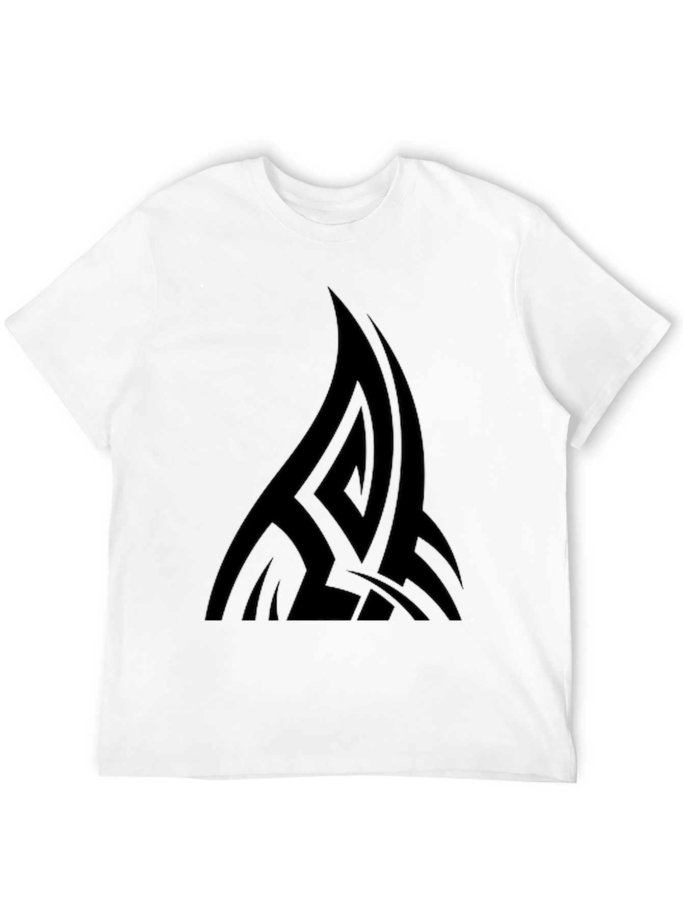 Black Tribal Graphic Tee - Modern Casual Style