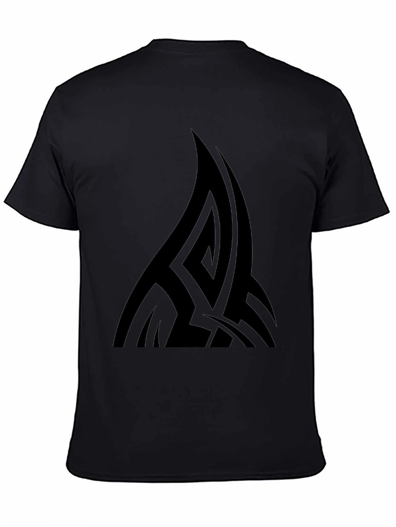 Black Tribal Graphic Tee - Modern Casual Style