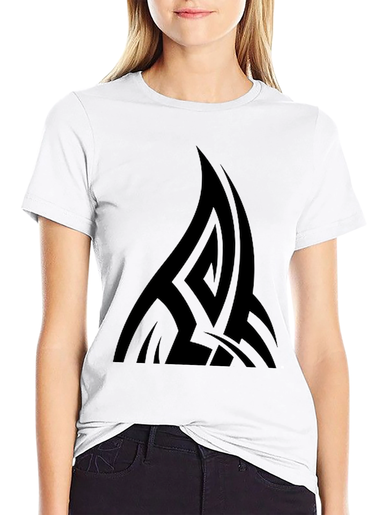 Black Tribal Graphic Tee - Modern Casual Style