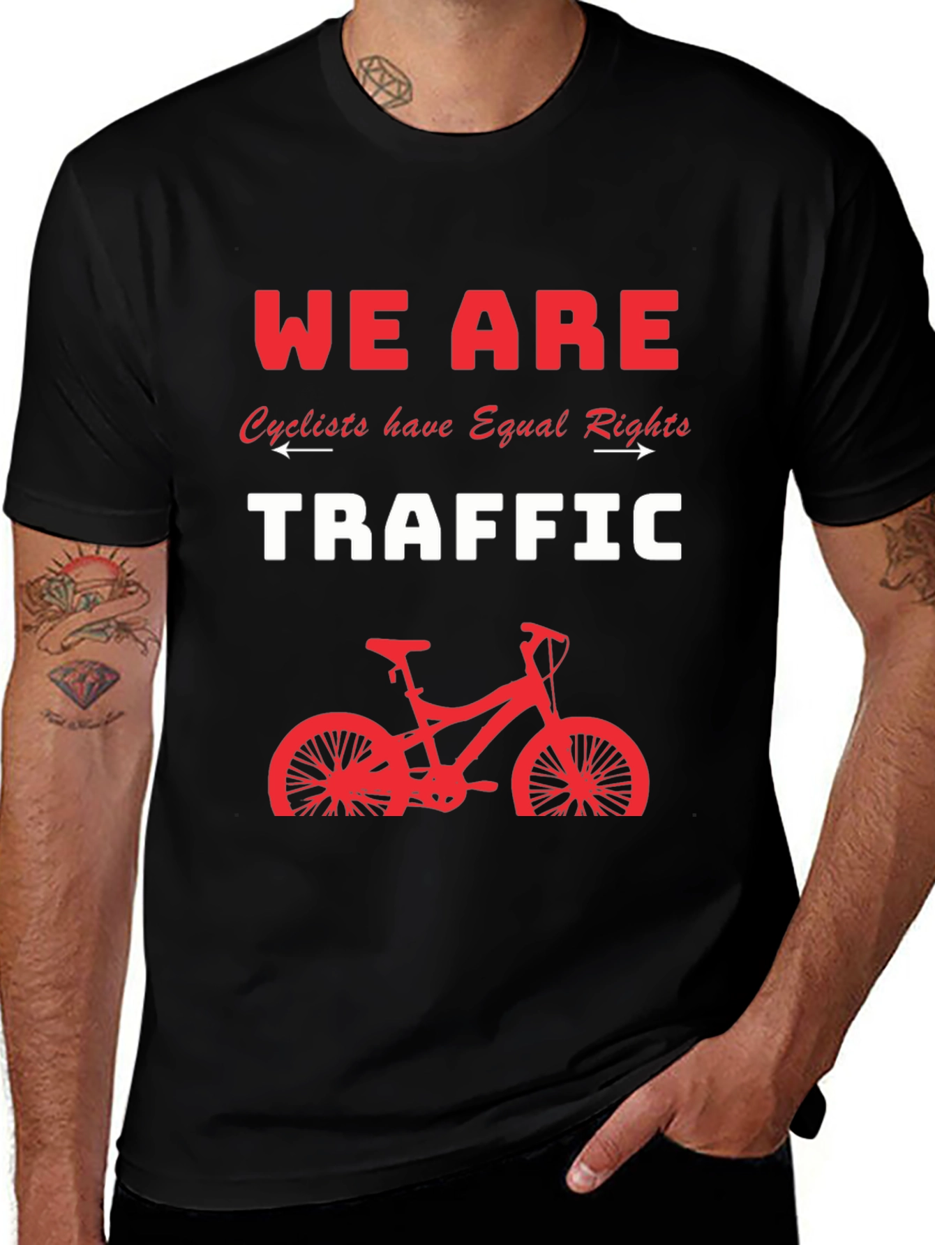 Cyclist Equal Rights Graphic Tee