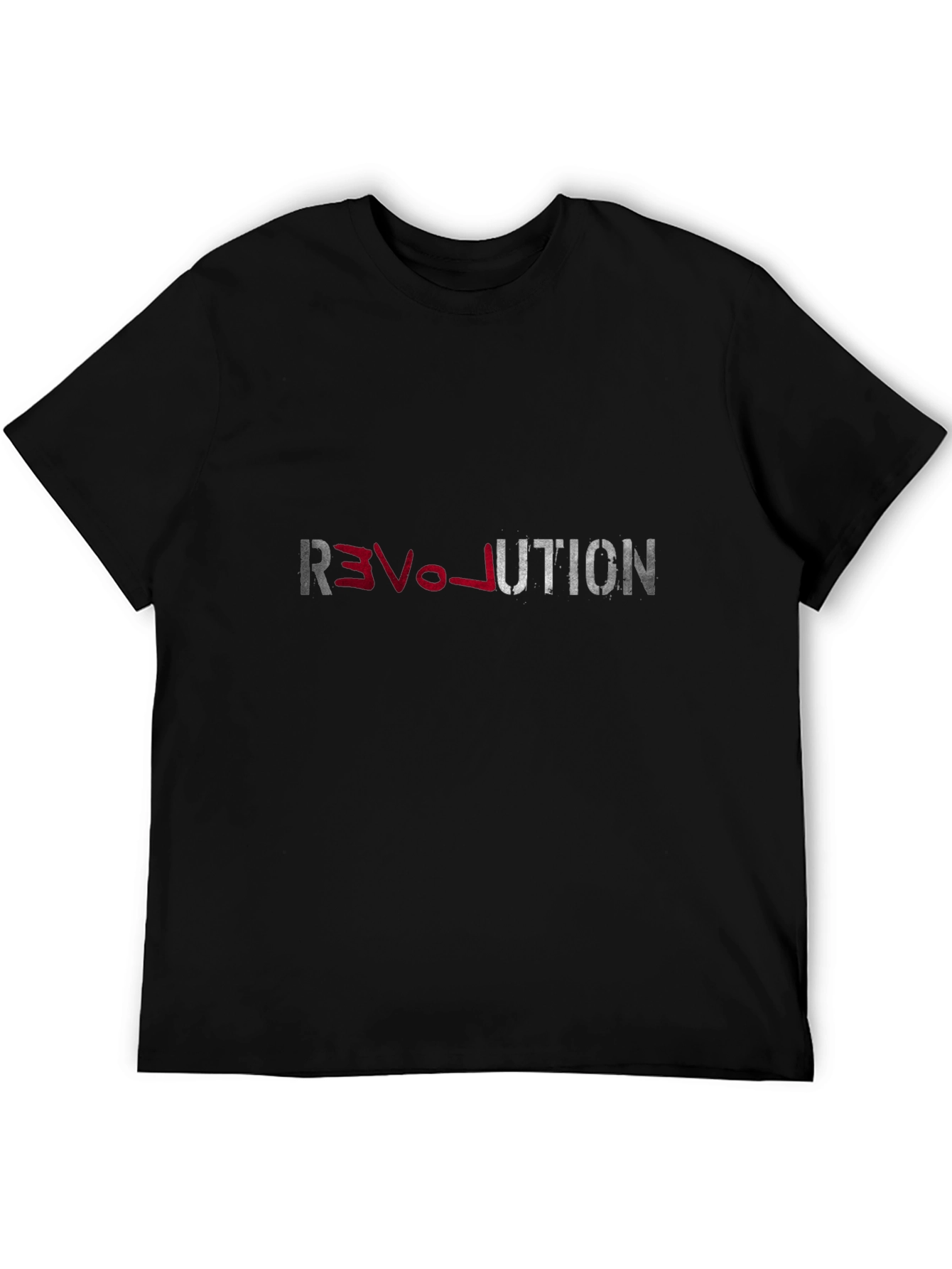 Revolution Graphic Tee - Stylish Black T-Shirt