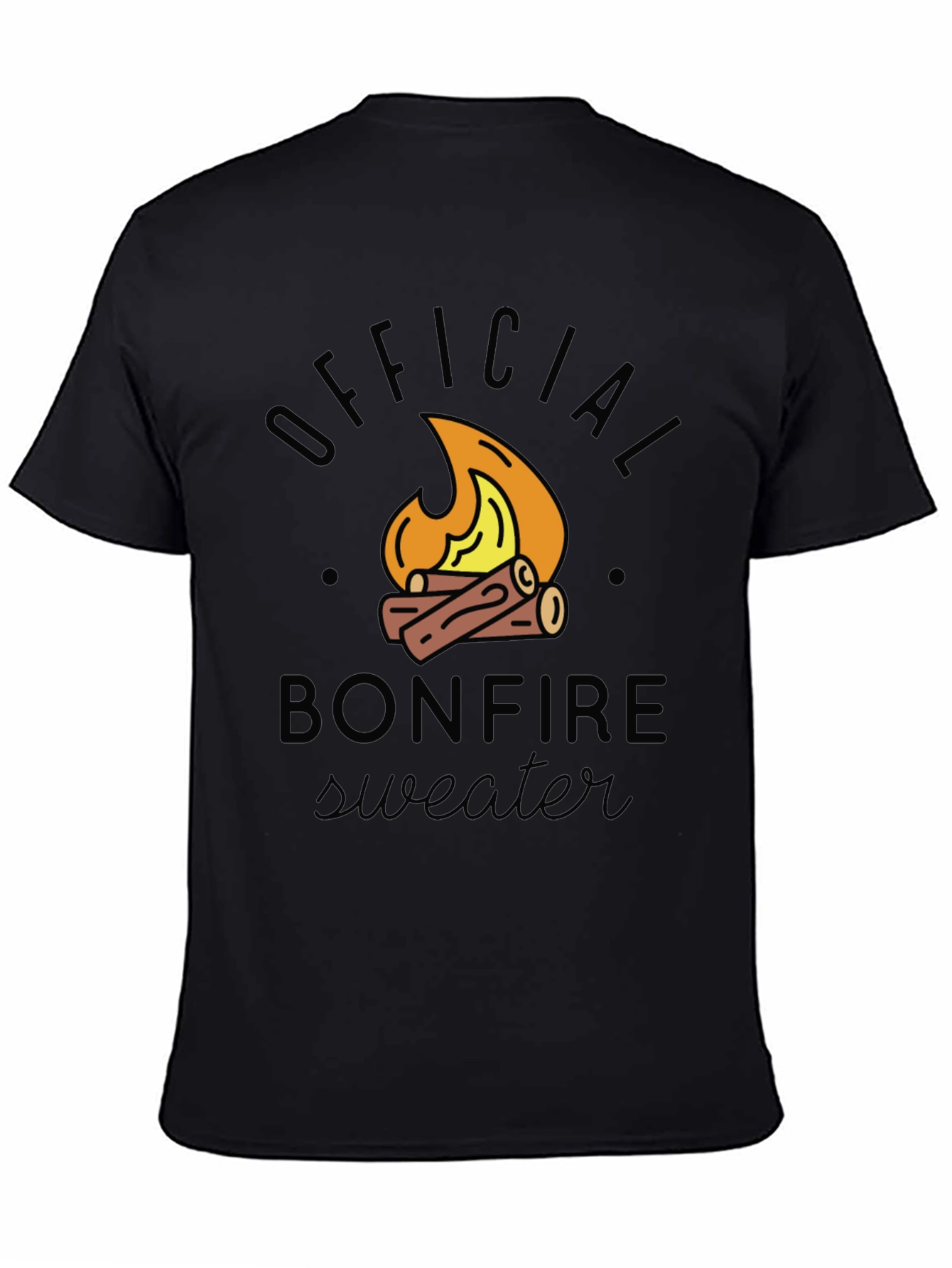 Bonfire Sweater Graphic T-Shirt - Perfect for Campfires