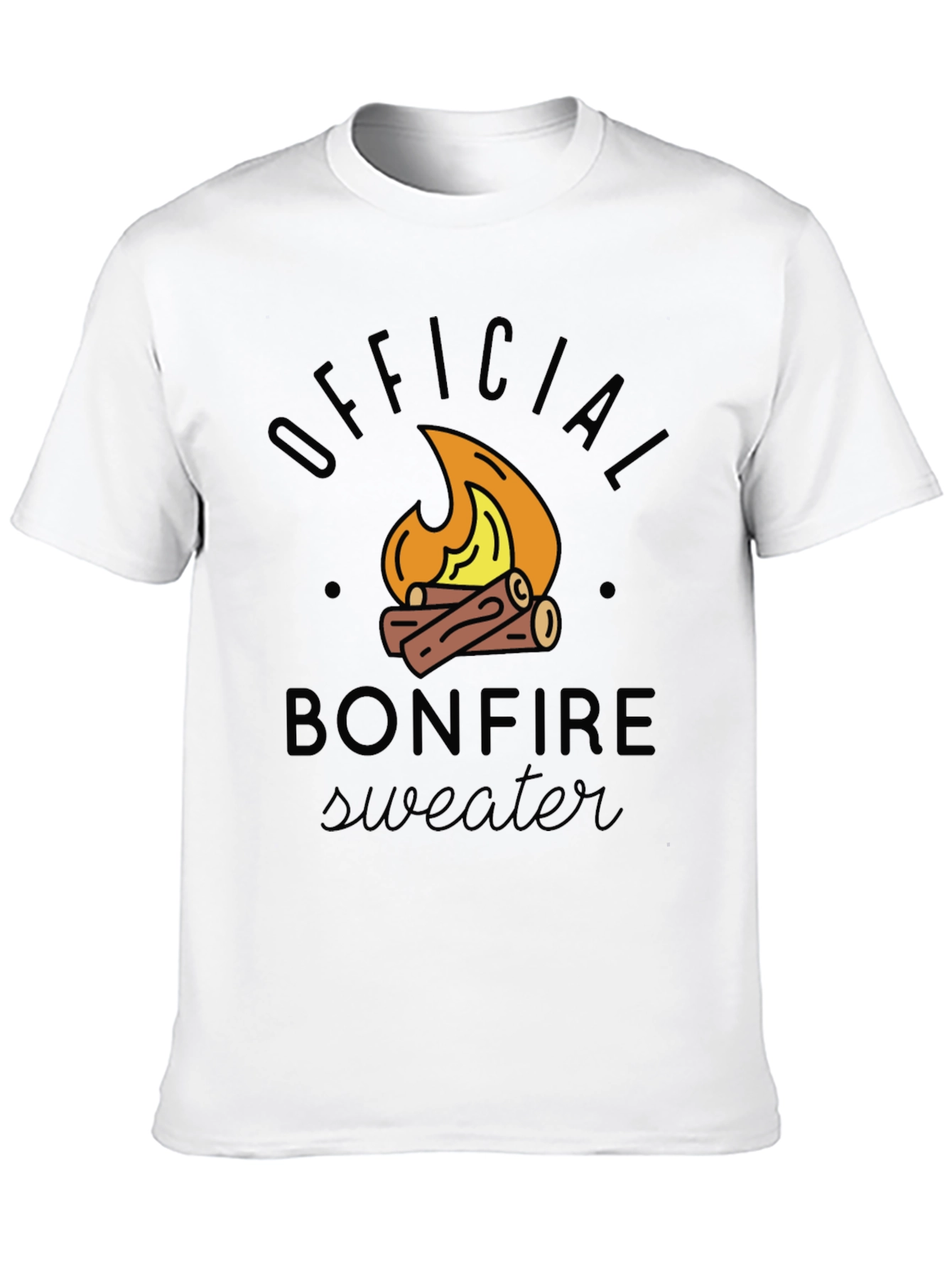 Bonfire Sweater Graphic T-Shirt - Perfect for Campfires