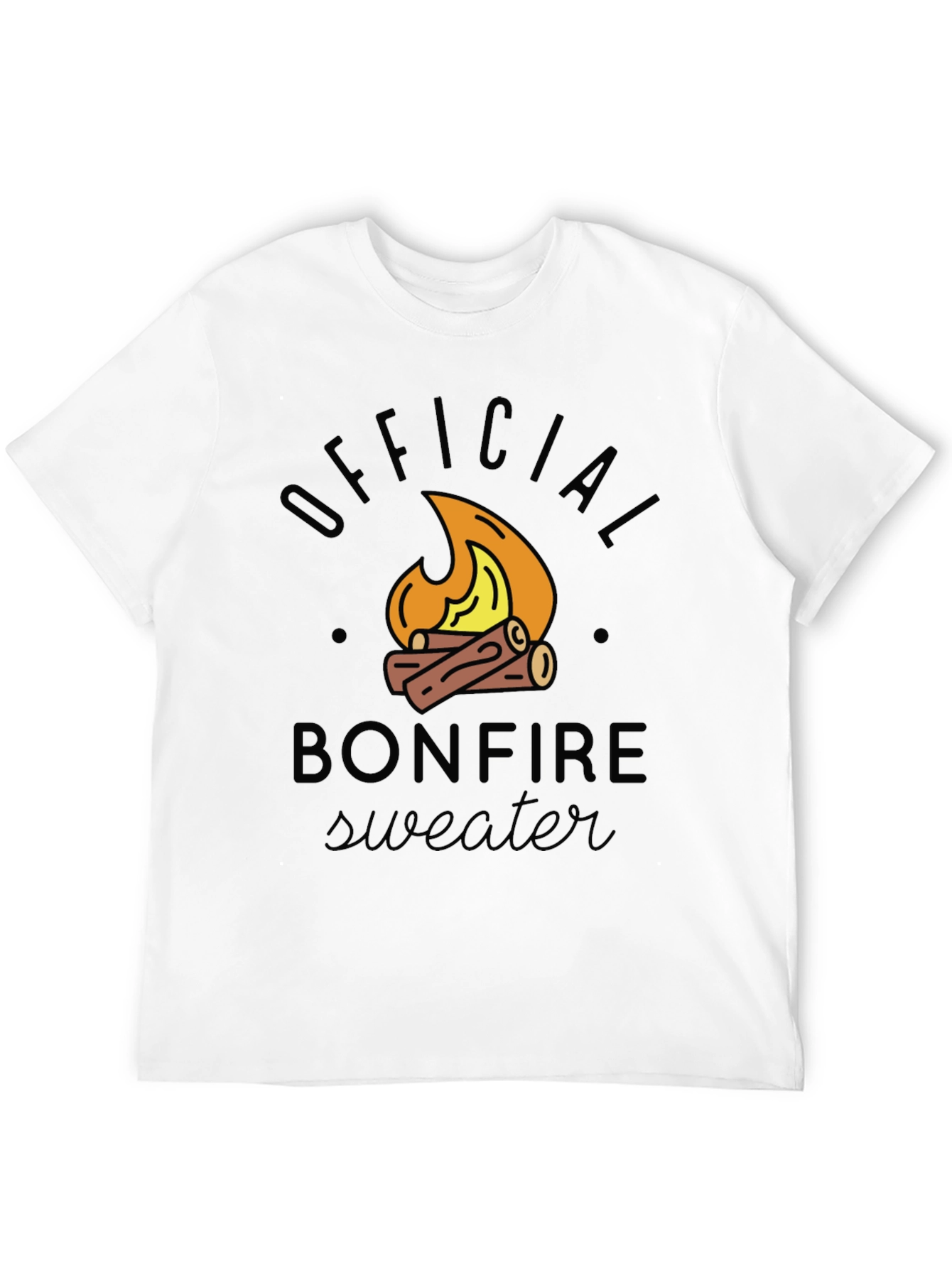 Bonfire Sweater Graphic T-Shirt - Perfect for Campfires
