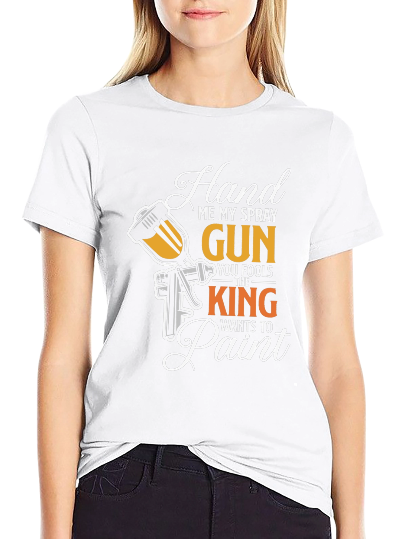 Hand Me My Spray Gun Black T-Shirt