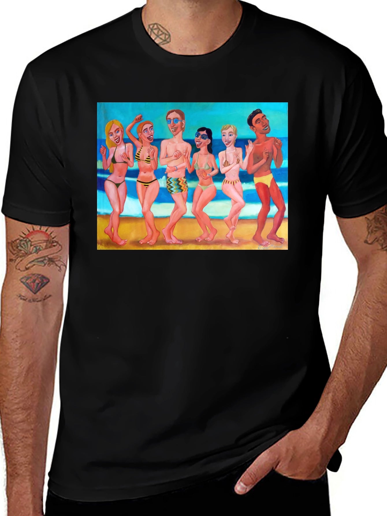 Beach Party Graphic Tee - Fun in the Sun!