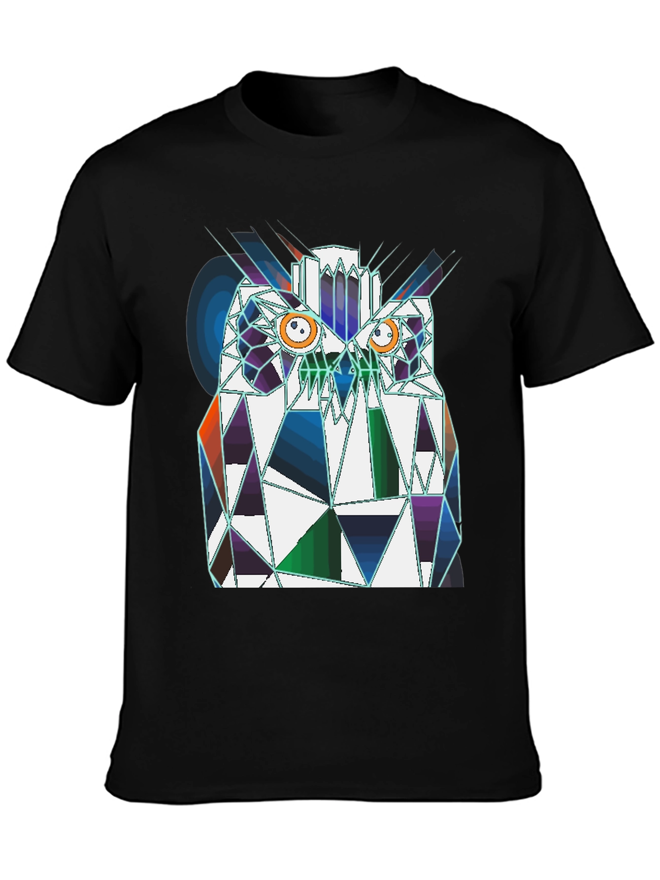 Geometric Owl T-Shirt - Modern Graphic Tee