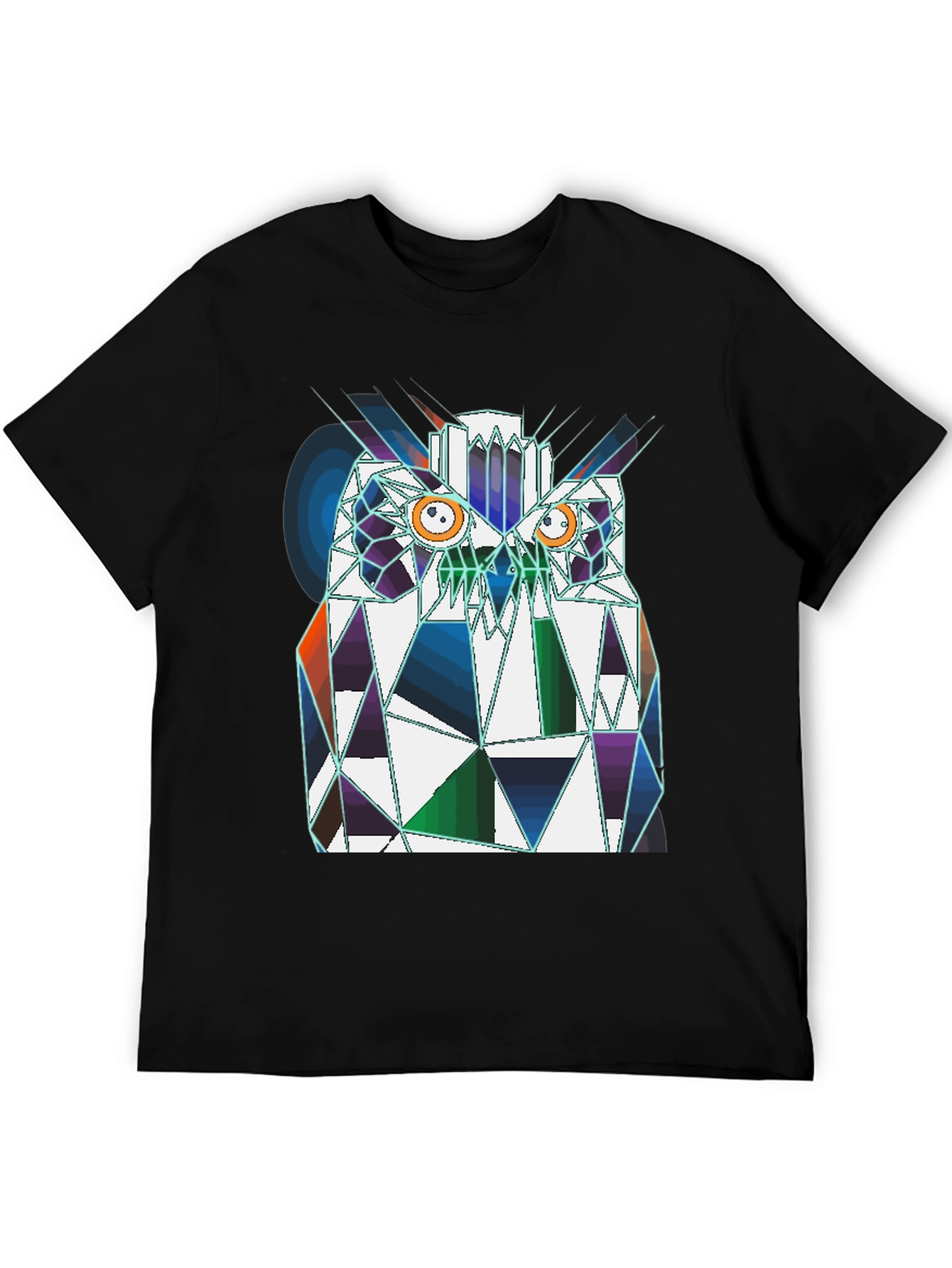 Geometric Owl T-Shirt - Modern Graphic Tee