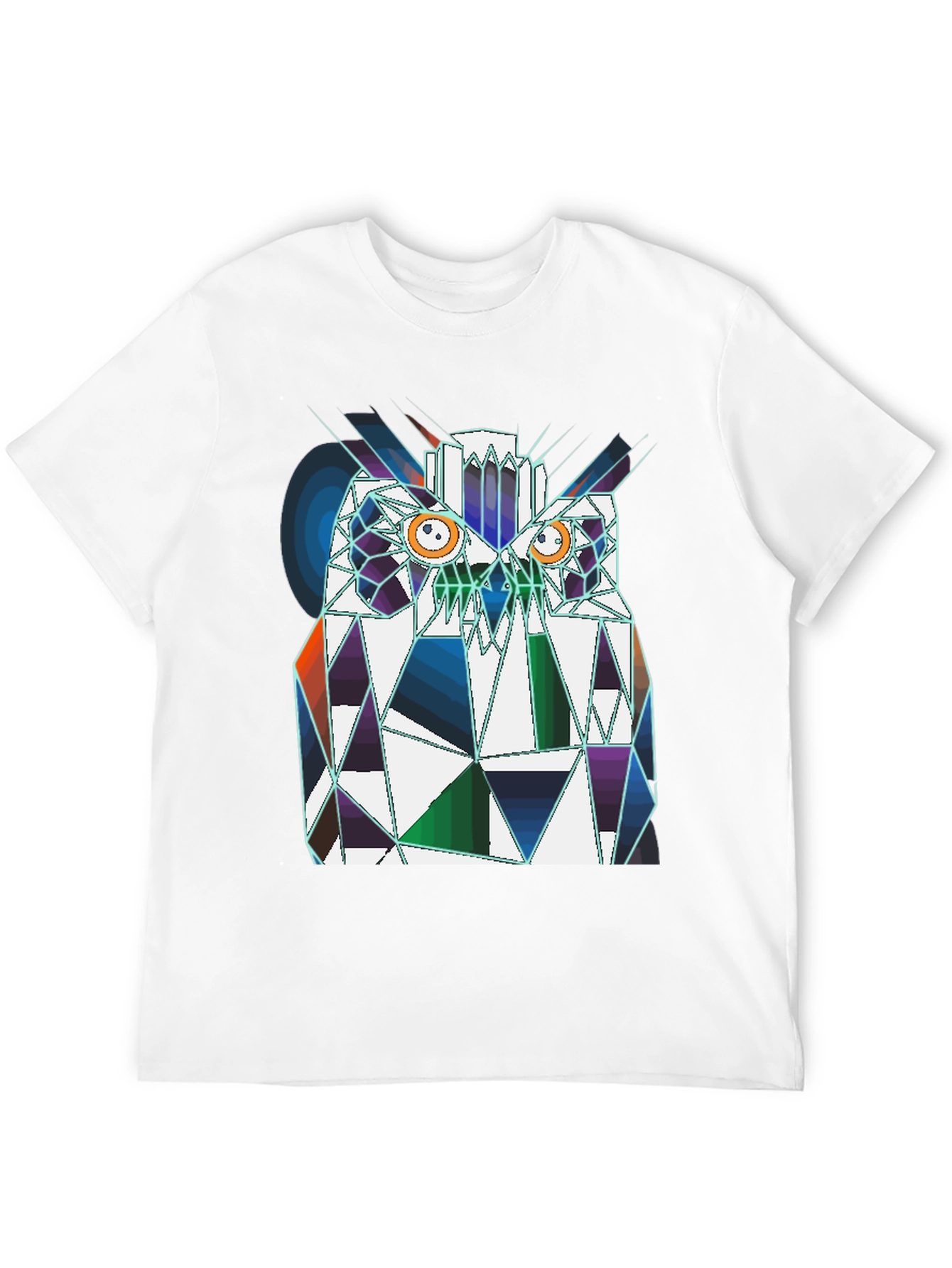 Geometric Owl T-Shirt - Modern Graphic Tee
