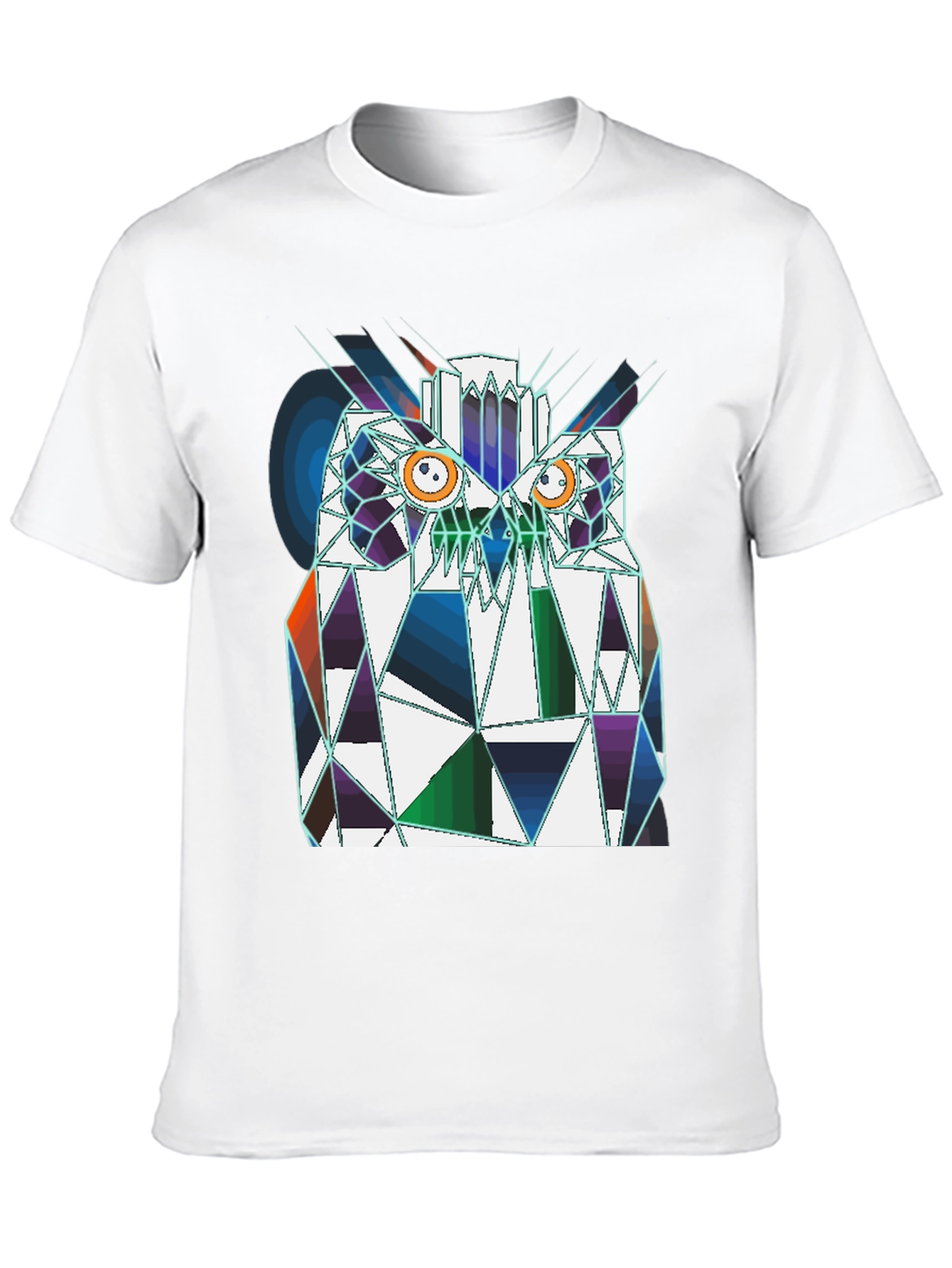 Geometric Owl T-Shirt - Modern Graphic Tee