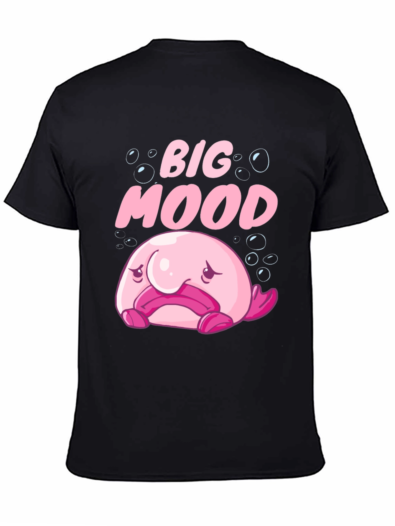 Big Mood Blobfish Graphic Tee - Black