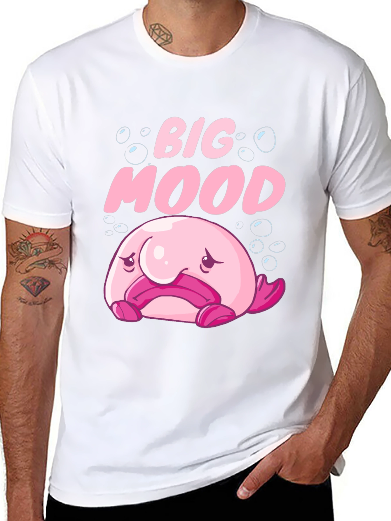 Big Mood Blobfish Graphic Tee - Black