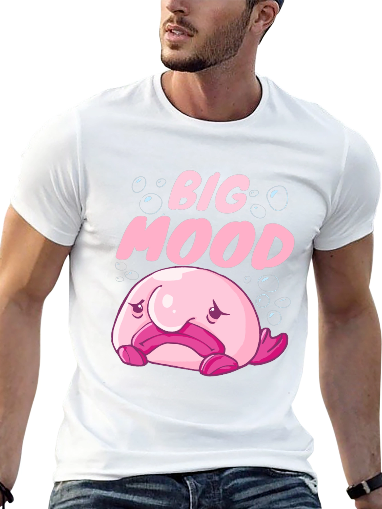 Big Mood Blobfish Graphic Tee - Black