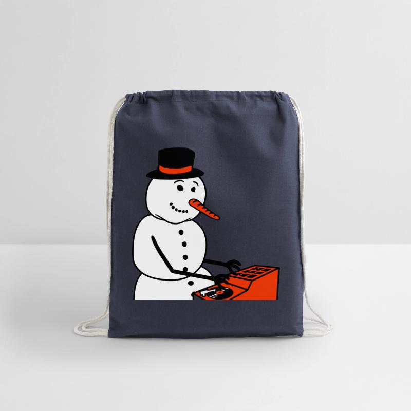 Winter DJ Snowman Mixer Mixing Console Music Party