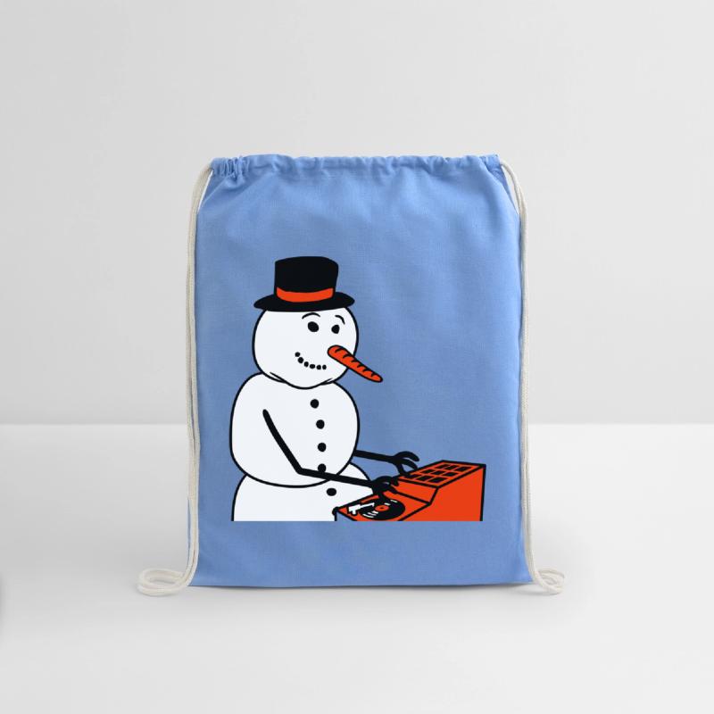 Winter DJ Snowman Mixer Mixing Console Music Party