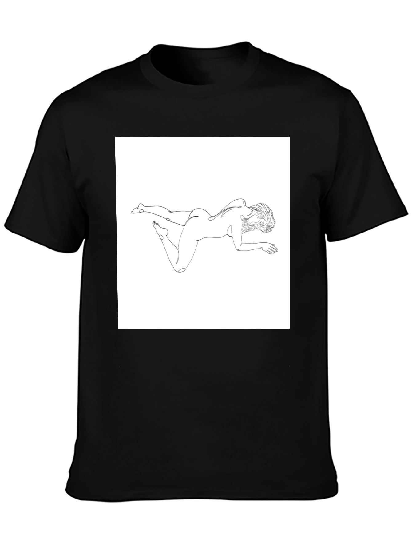 Abstract Woman Line Art Graphic Tee