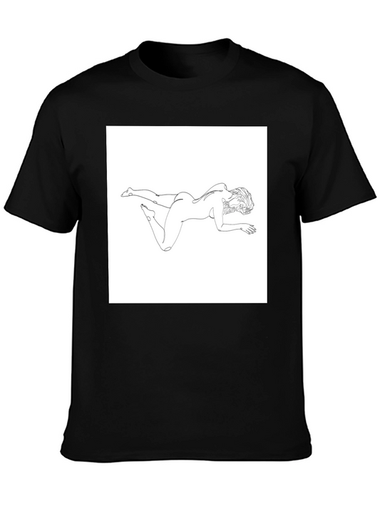 Abstract Woman Line Art Graphic Tee