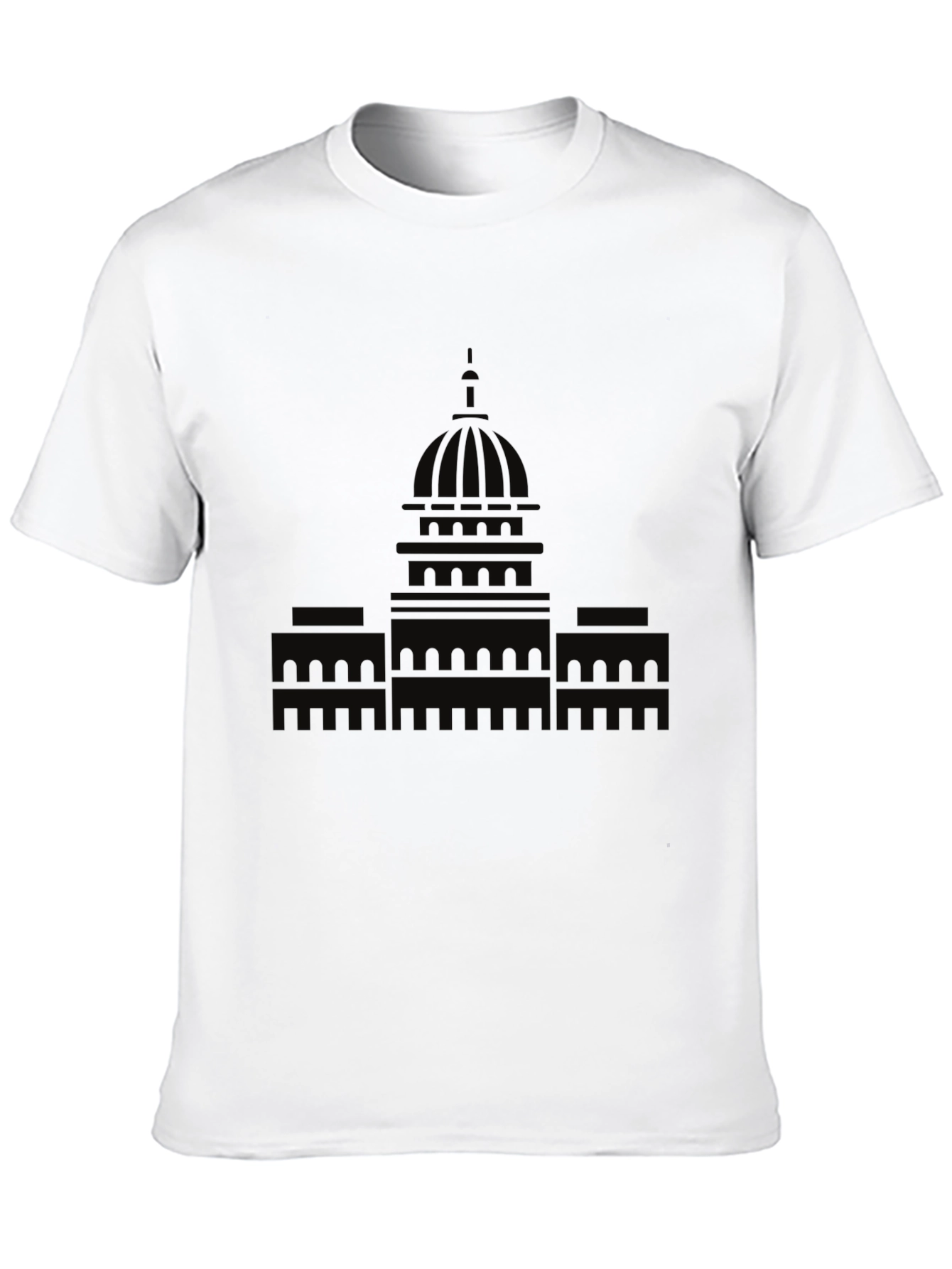 Capitol Building Graphic Tee - Black