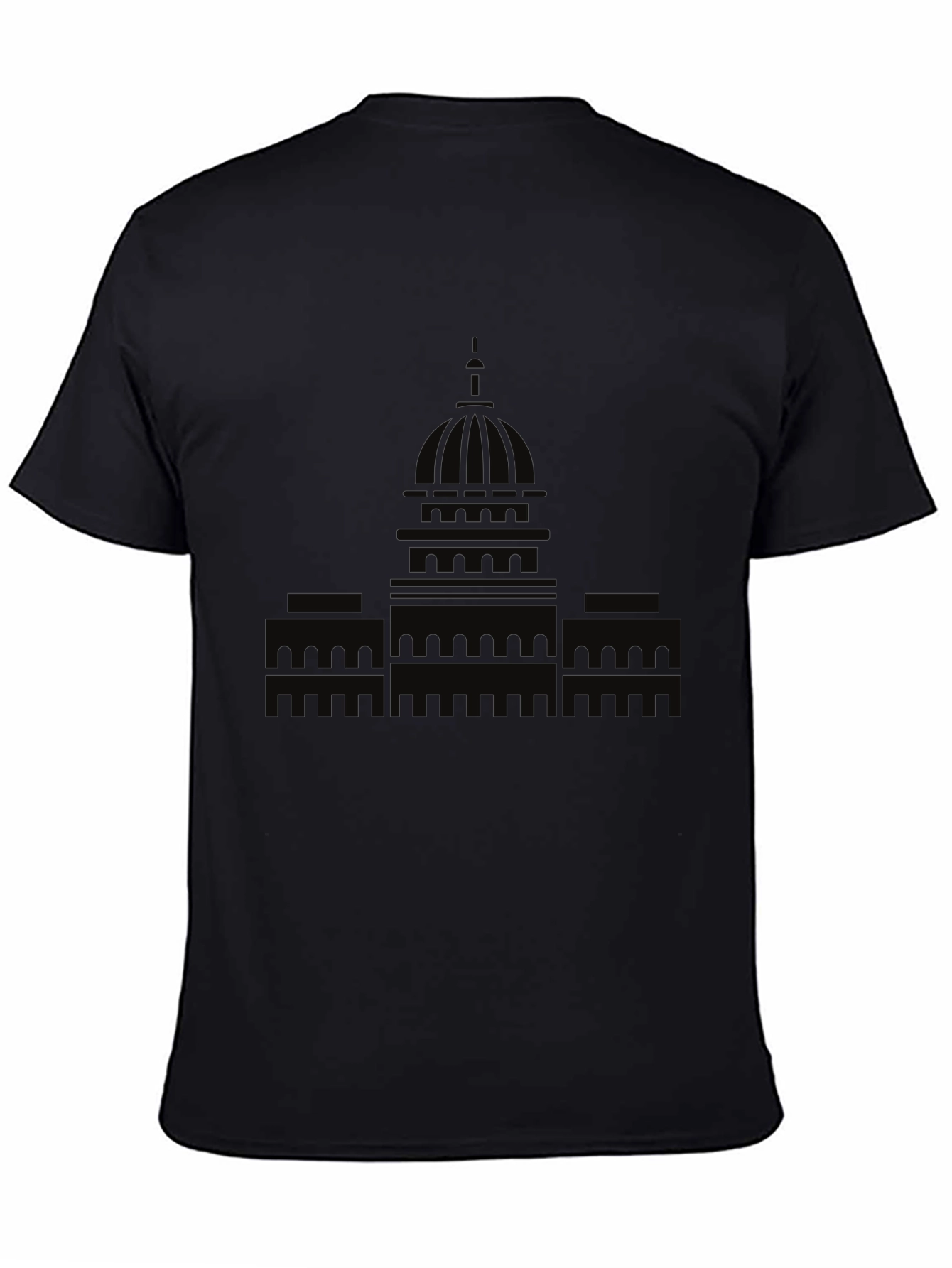 Capitol Building Graphic Tee - Black