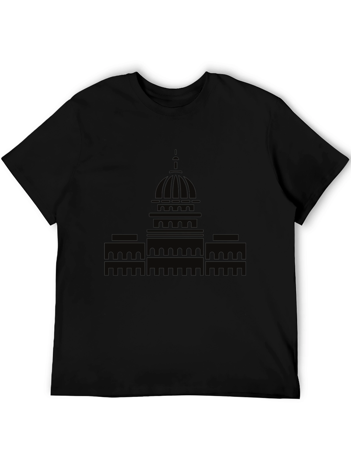 Capitol Building Graphic Tee - Black