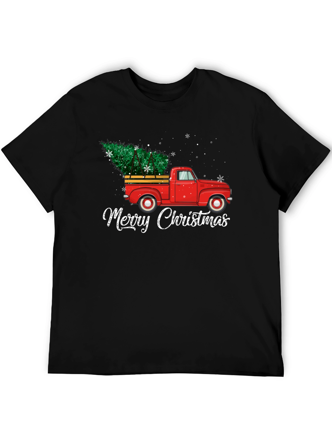 Merry Christmas Truck Graphic Tee