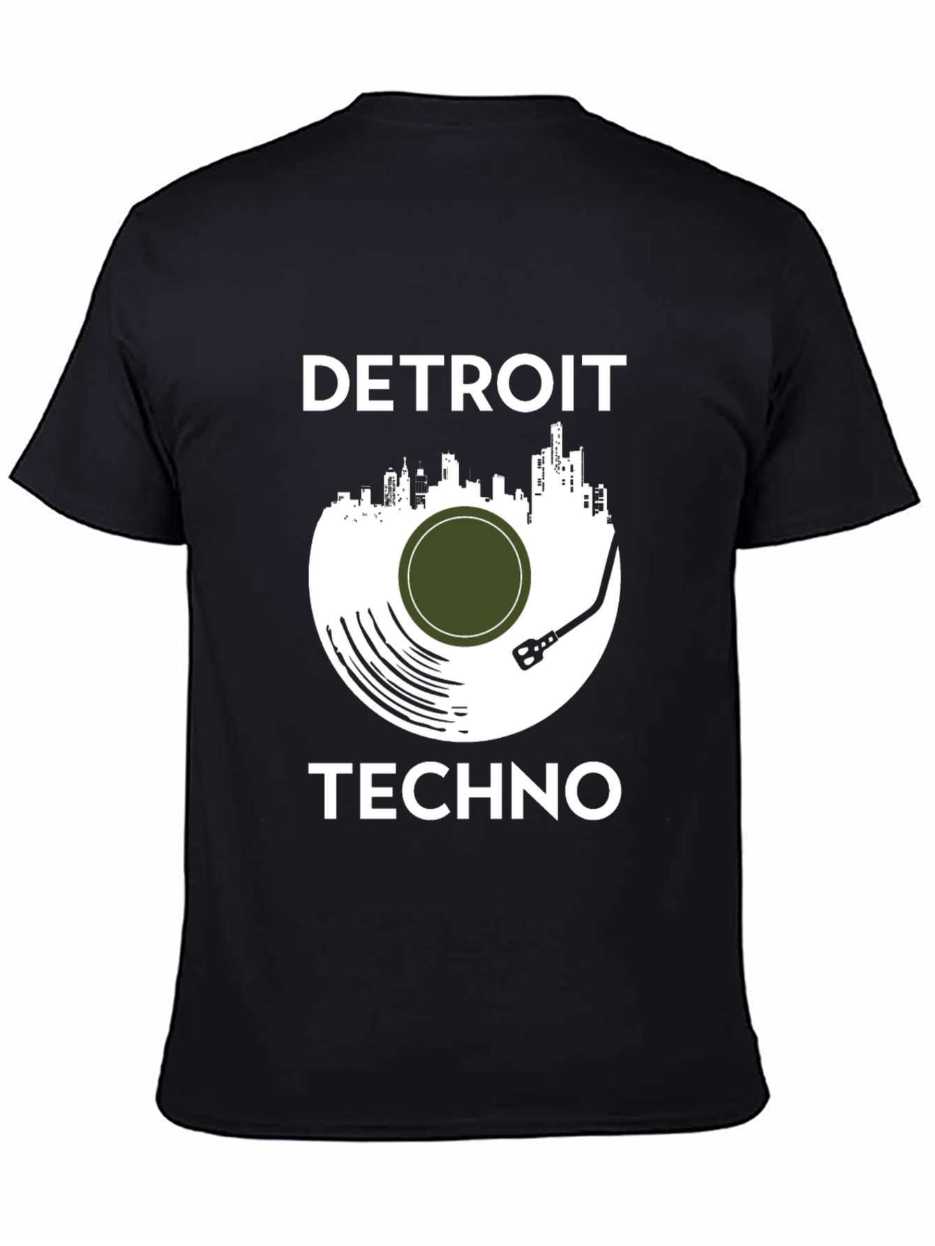 Detroit Techno Graphic Tee - Unisex Black T-Shirt