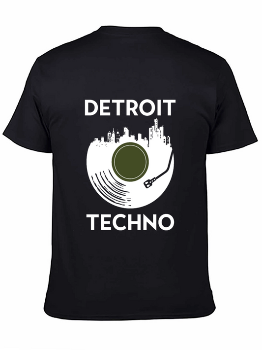 Detroit Techno Graphic Tee - Unisex Black T-Shirt