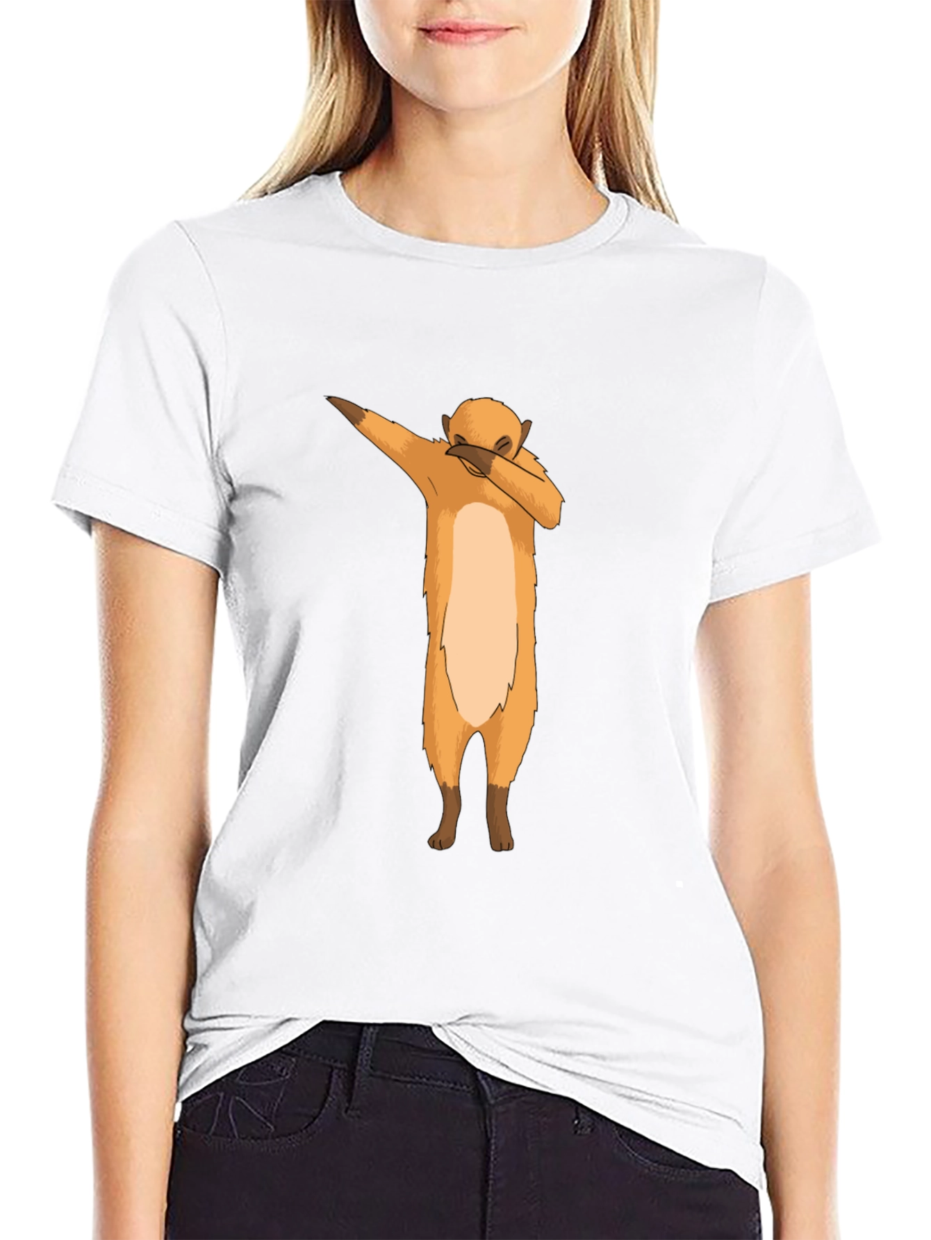 Dabbing Meerkat Graphic Tee