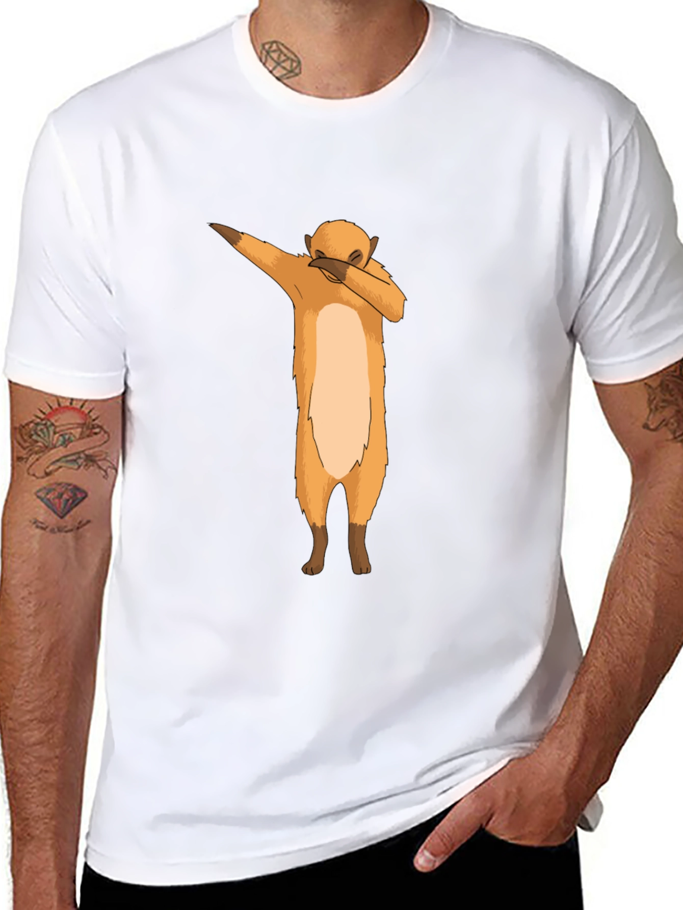 Dabbing Meerkat Graphic Tee