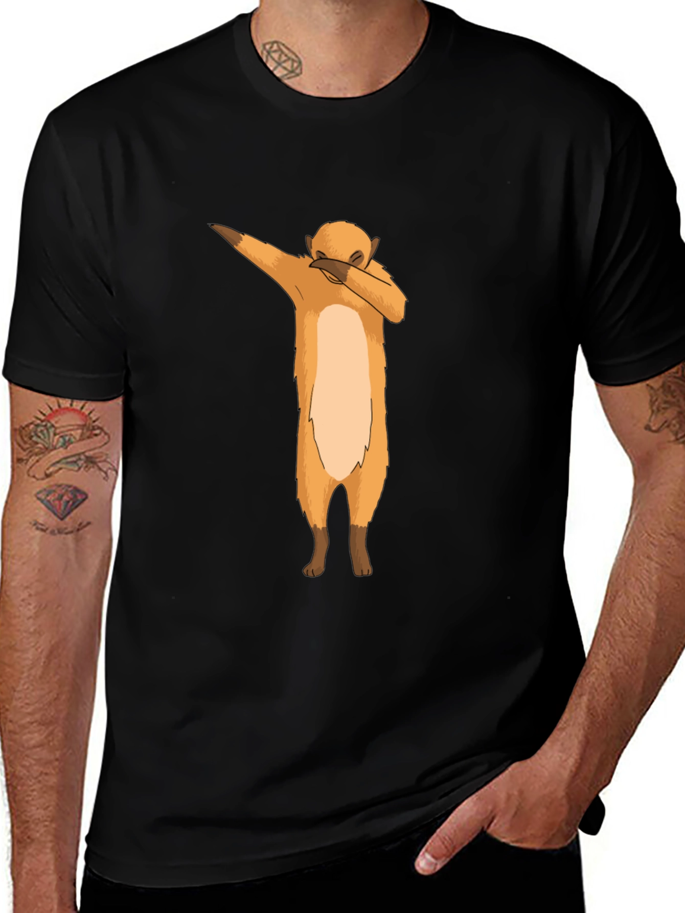 Dabbing Meerkat Graphic Tee