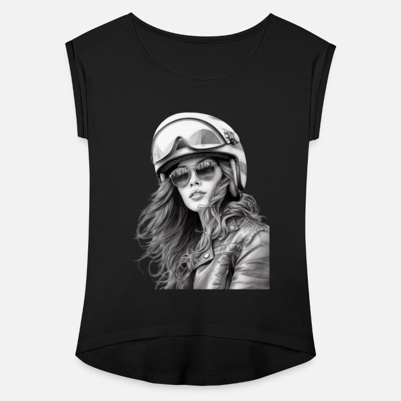 Woman Motorcyclist for a Motorcyclist Biker