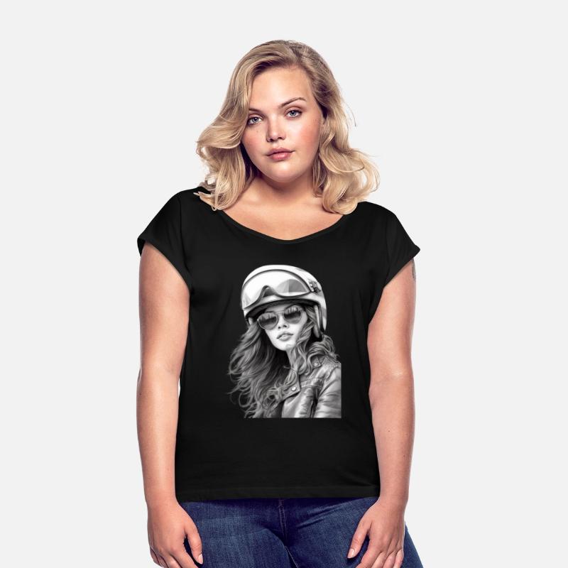 Woman Motorcyclist for a Motorcyclist Biker