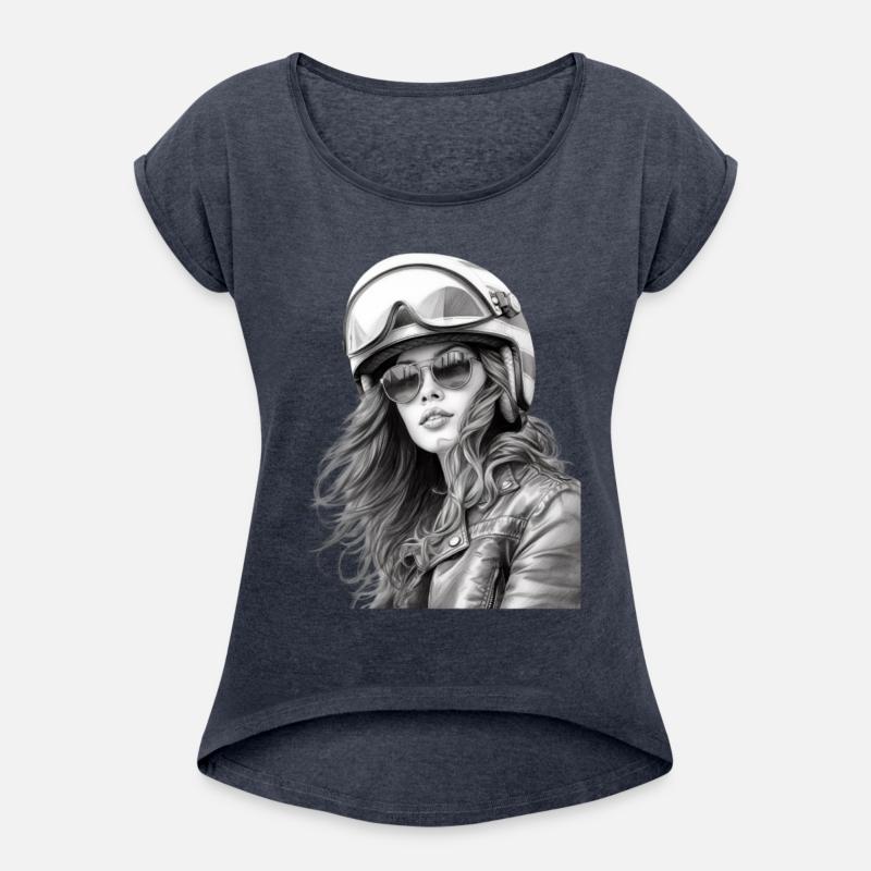 Woman Motorcyclist for a Motorcyclist Biker