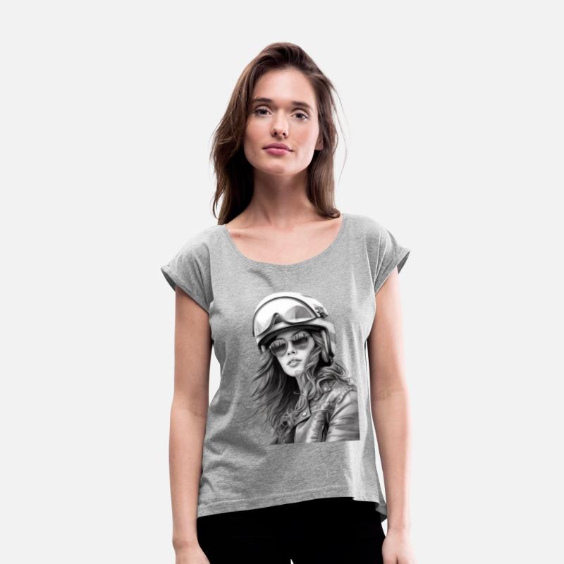 Woman Motorcyclist for a Motorcyclist Biker