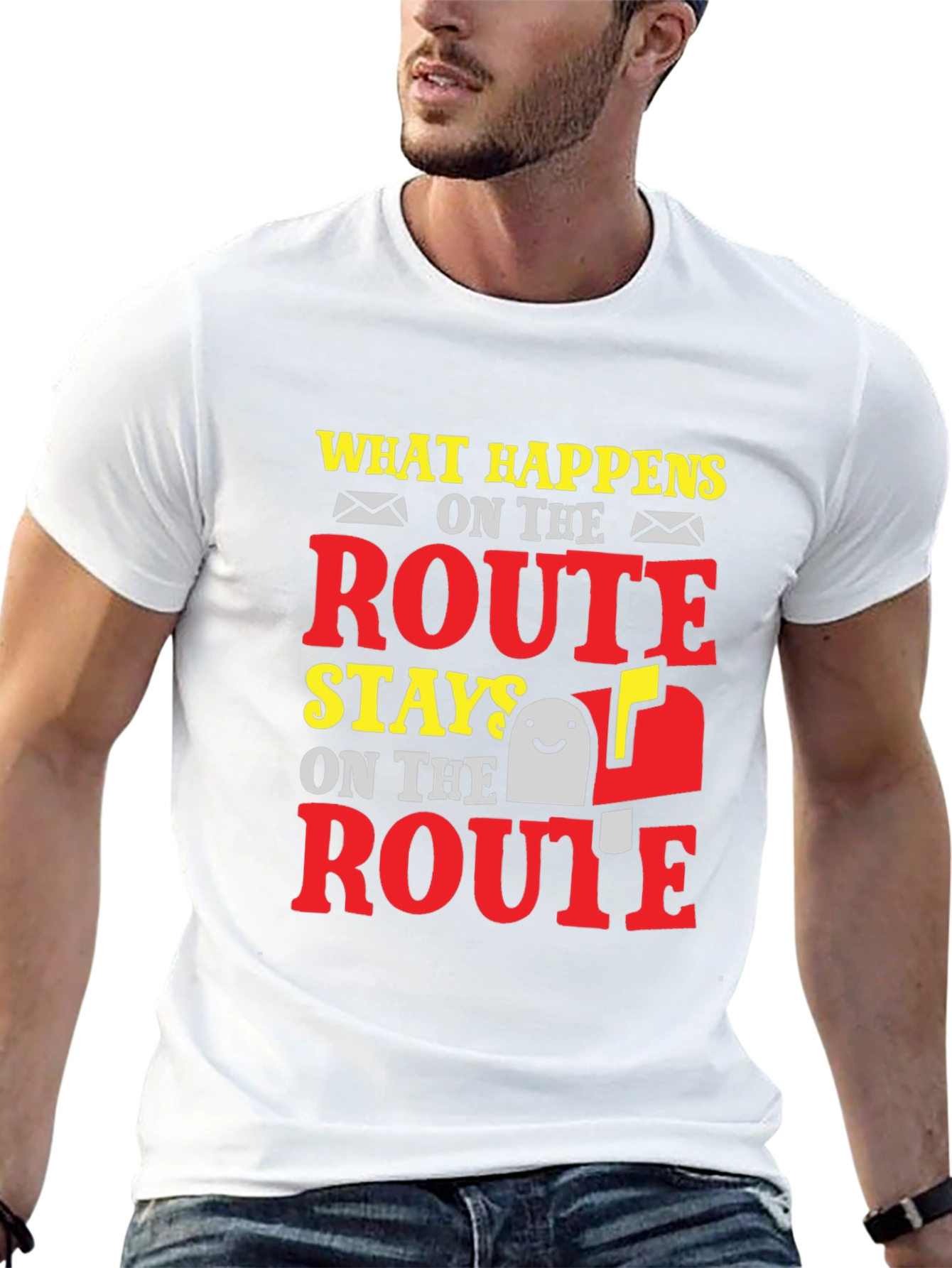 Funny Mail Carrier T-Shirt: What Happens on Route