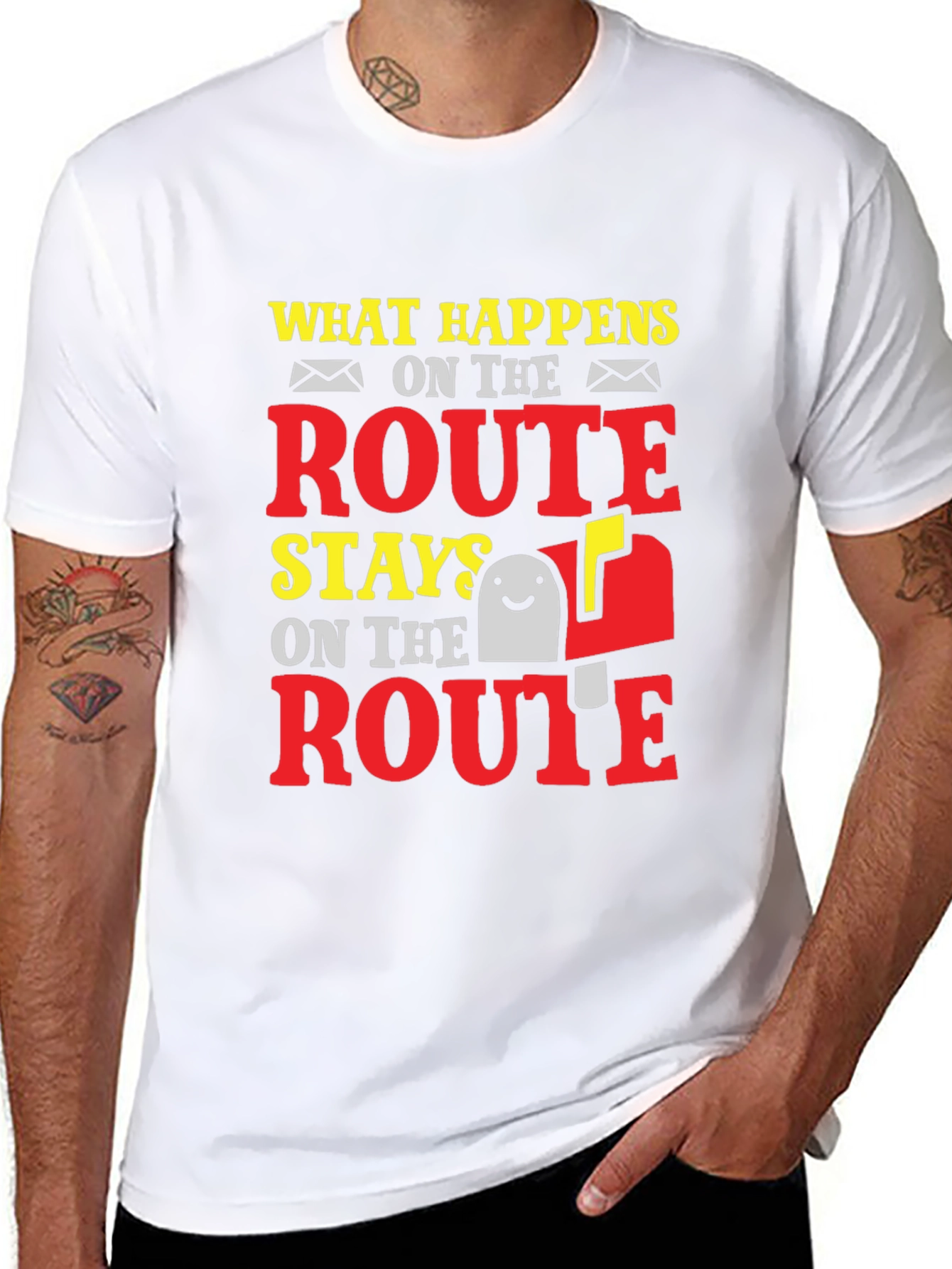 Funny Mail Carrier T-Shirt: What Happens on Route