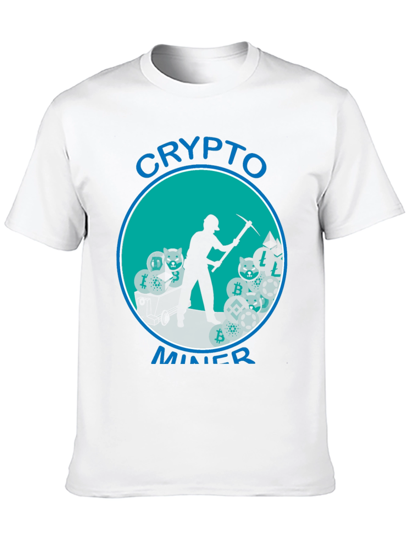 Crypto Miner T-Shirt - Black Cotton Blend