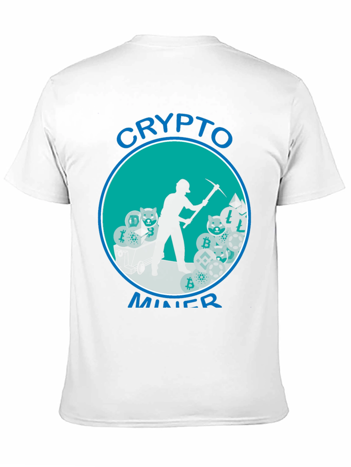 Crypto Miner T-Shirt - Black Cotton Blend