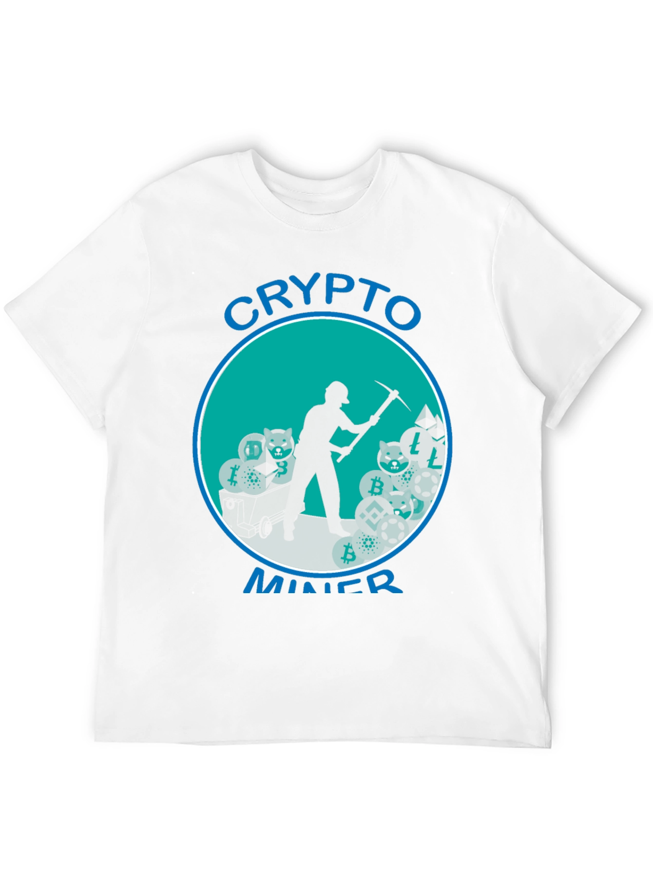 Crypto Miner T-Shirt - Black Cotton Blend