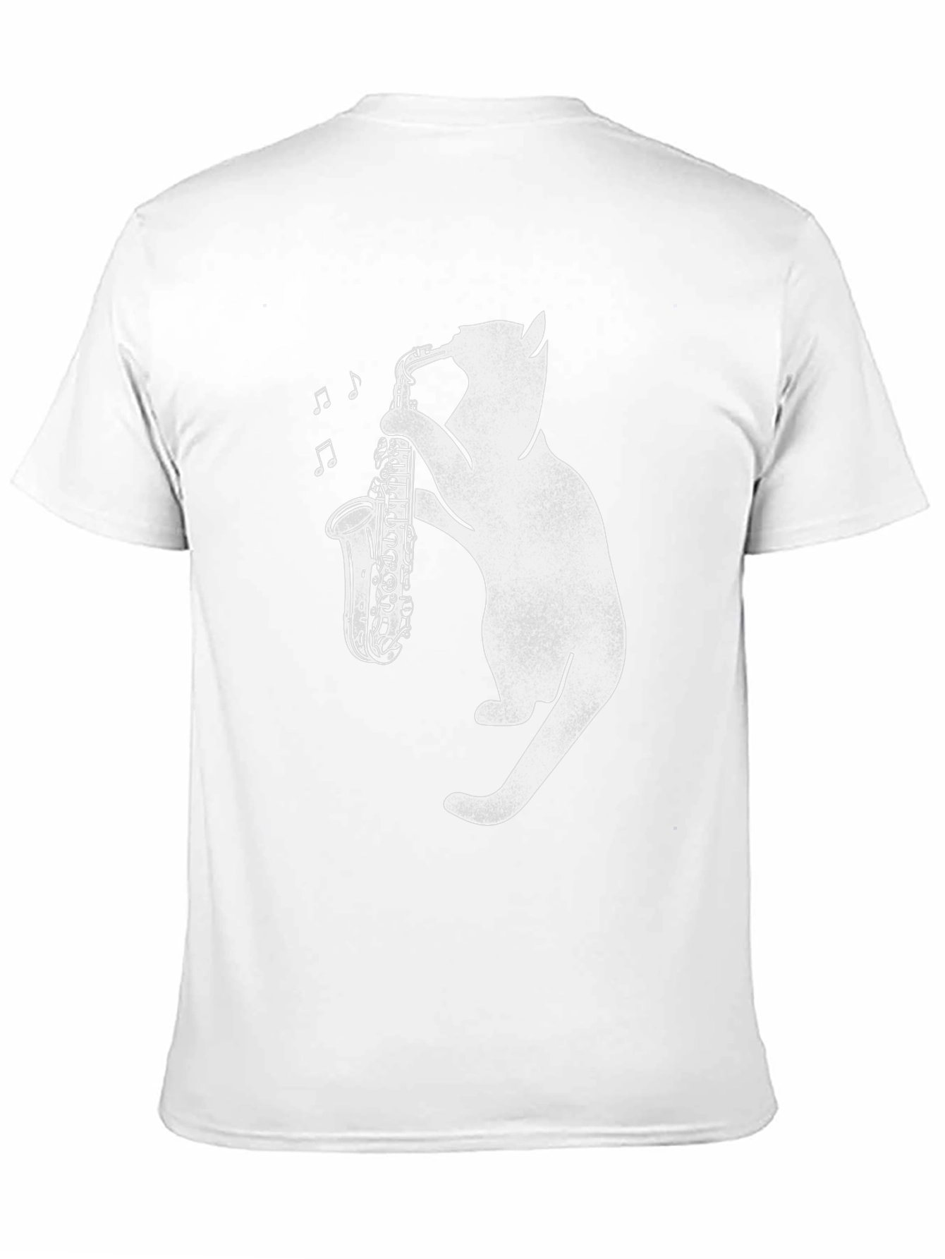 Cat Saxophone T-Shirt: Cool Music Lover Tee